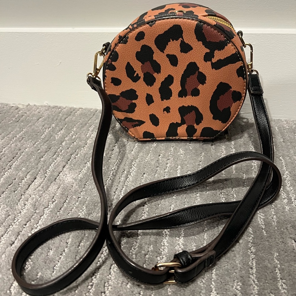 Leopard Print Crossbody Bag
